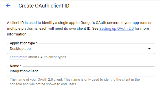 create oauth clientid