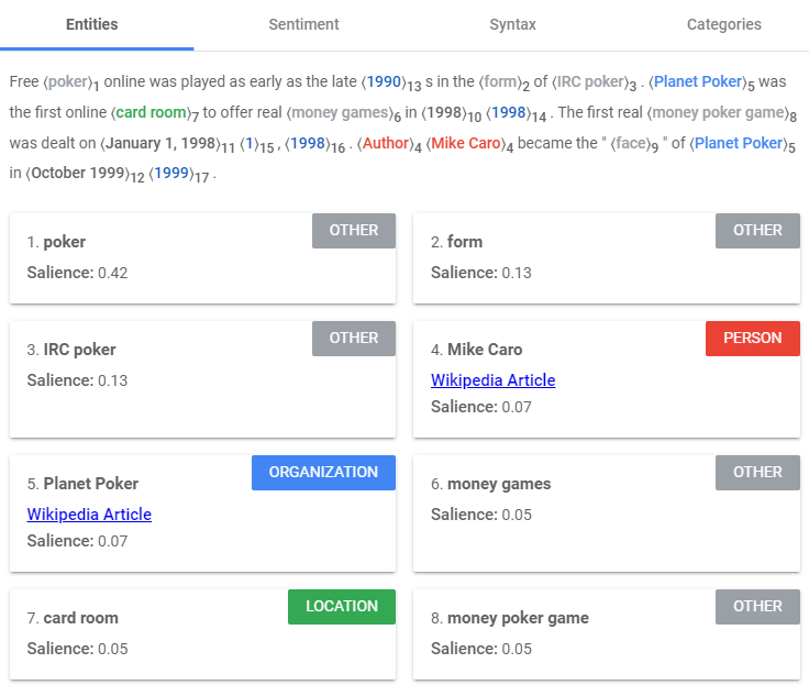 google nlp algorithm