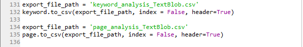 query sentiment polarity