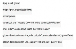 Code to upload URL set to google drive