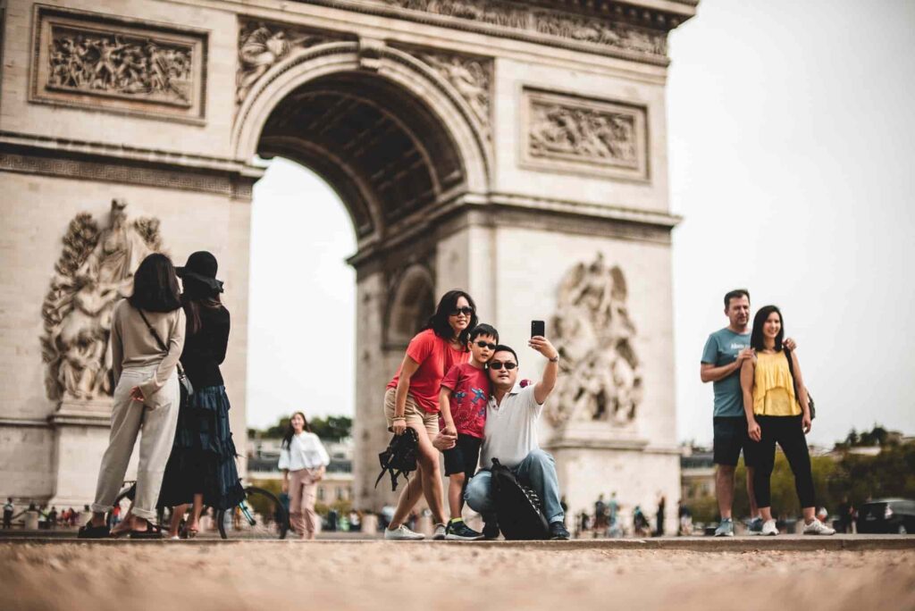 Tourists in Paris